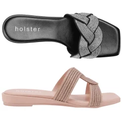 Sandals | Wedges^holster AnastasiaLowWedge&ZaraLowWedgeBundle- Black/Tan