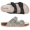 Slides | Sandals^holster FarahBundle- Black/LightGold