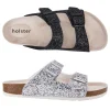 Slides | Sandals^holster FarahBundle- Black/Silver