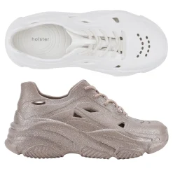 Canvas & Sneakers | Flats^holster FierceBundle- White/BeigeGlitter