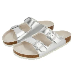 Slides | Flats^holster Frankie- Silver