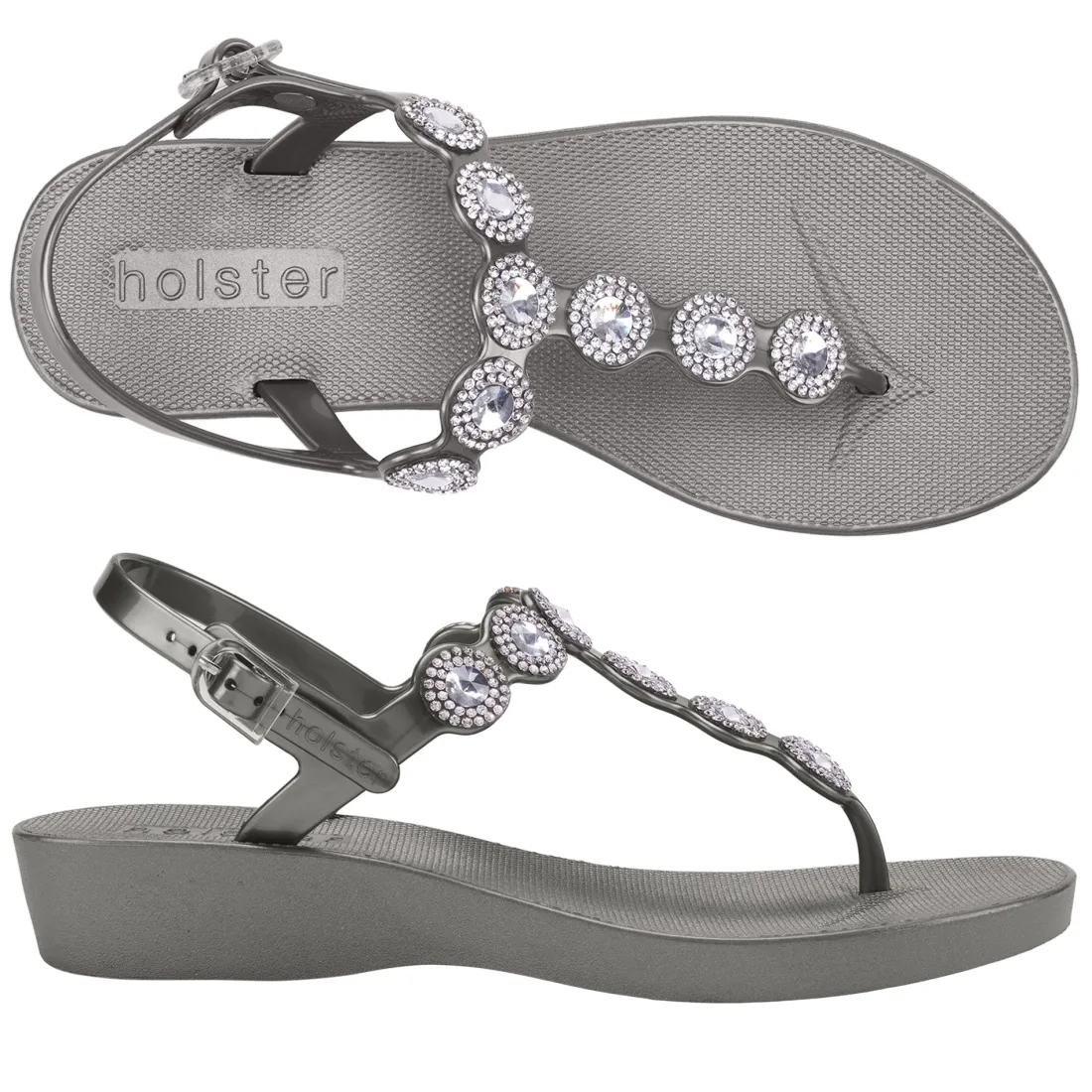 Sandals | Wedges^holster GorgeousWedge- Pewter