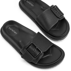 Slides | Sandals^holster Laze- Black