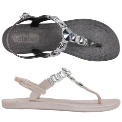 Sandals | Flats^holster MykonosBundle- Black/Champagne