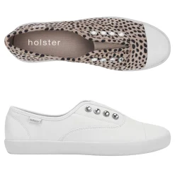 Canvas & Sneakers | Flats^holster RubyBundle- TanCheetah/White