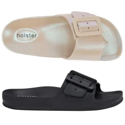 Slides | Sandals^holster SolaceBundle- SandMetallic/Black