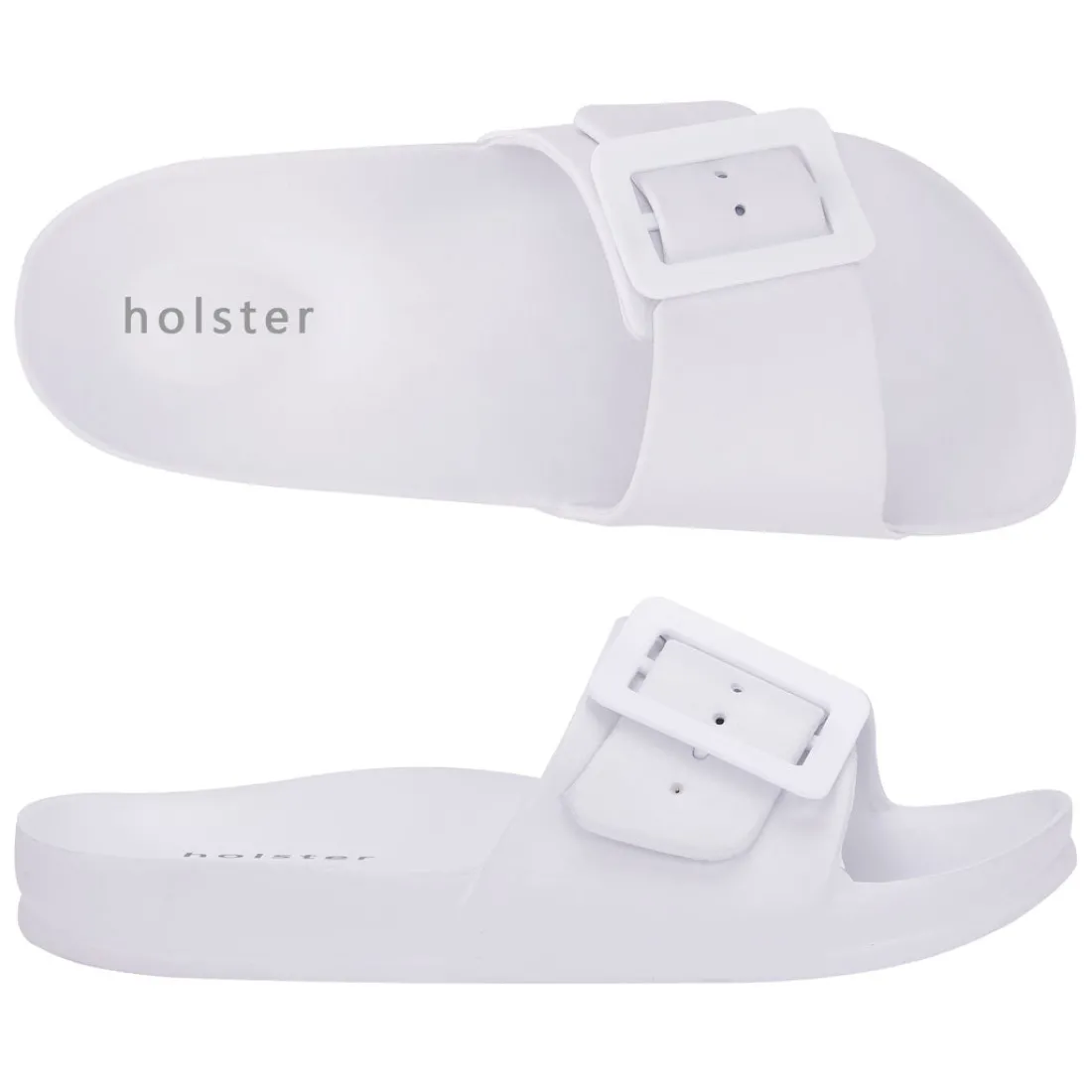 Slides | Sandals^holster Solace- White
