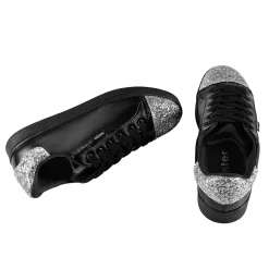 Canvas & Sneakers | Flats^holster Stardust- Black-Silver