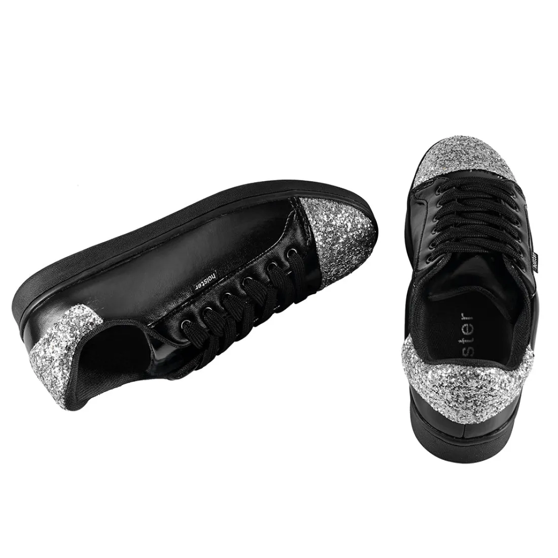 Canvas & Sneakers | Flats^holster Stardust- Black-Silver
