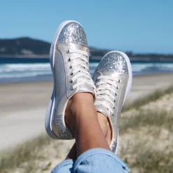 Canvas & Sneakers | Flats^holster StardustBundle- Black-Silver/Champagne