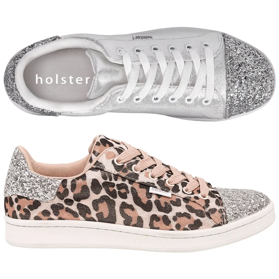 Canvas & Sneakers | Flats^holster StardustBundle- Pearl/Leopard