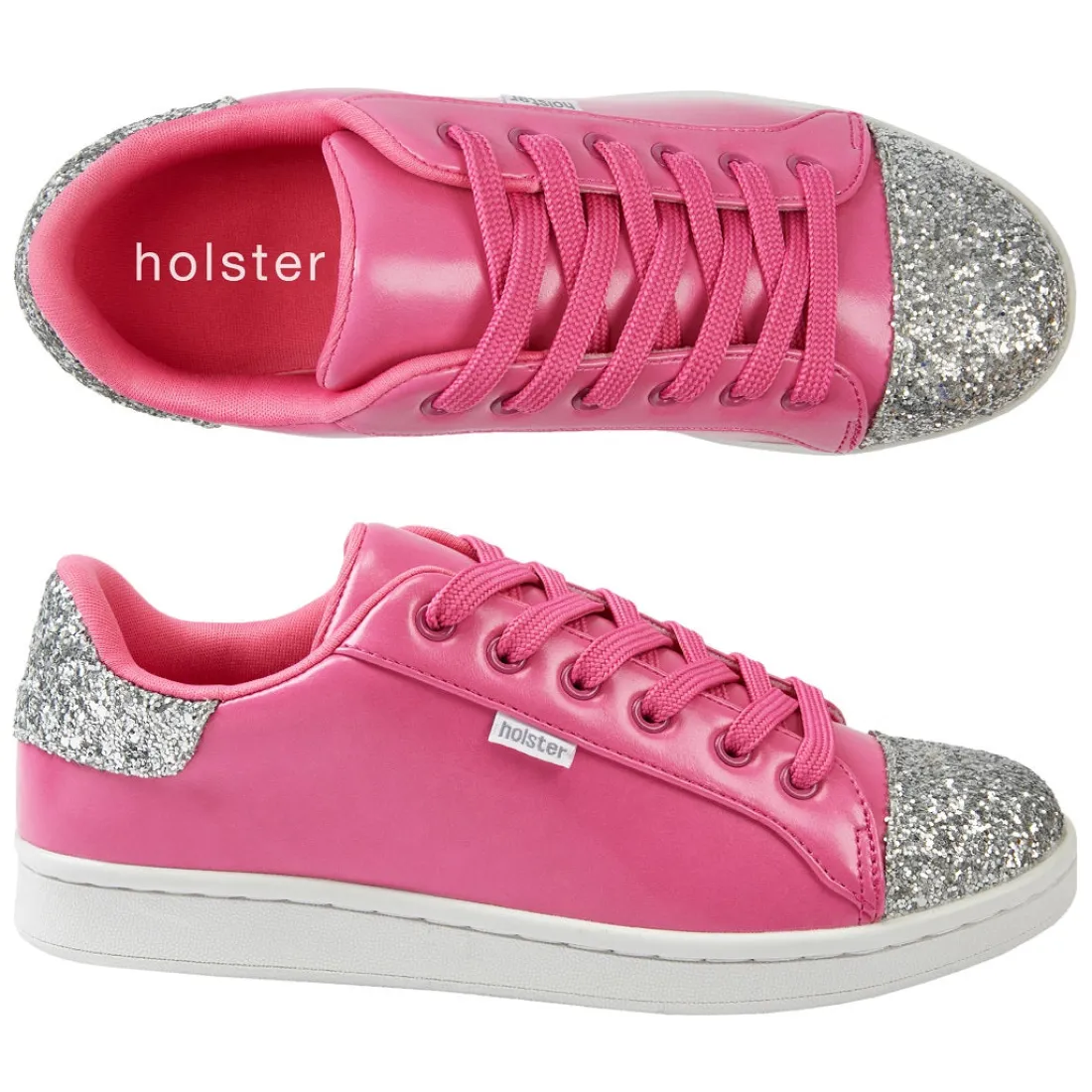 Canvas & Sneakers | Flats^holster StardustBundle- White/HotPink