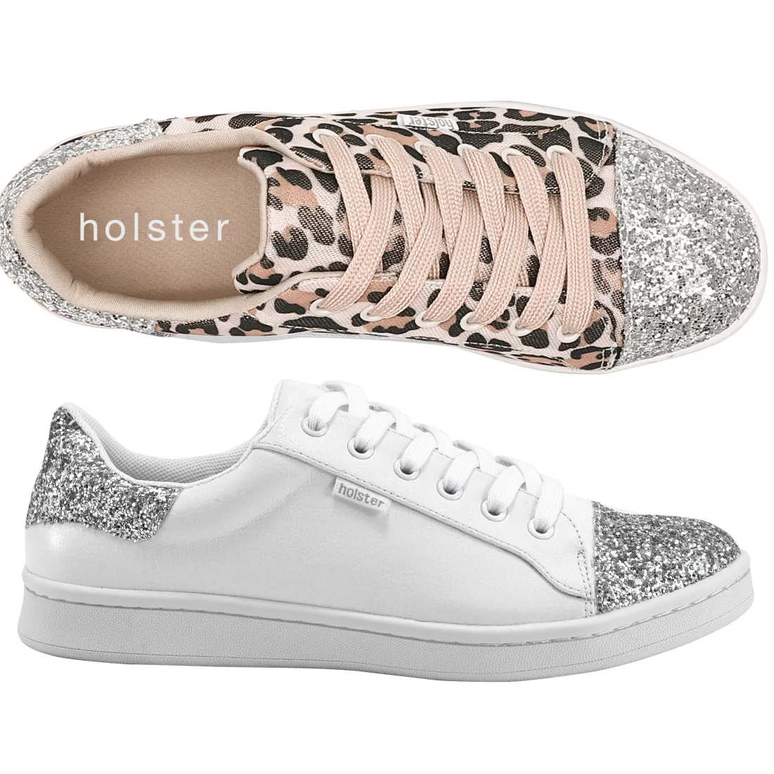 Canvas & Sneakers | Flats^holster StardustBundle- White/Leopard