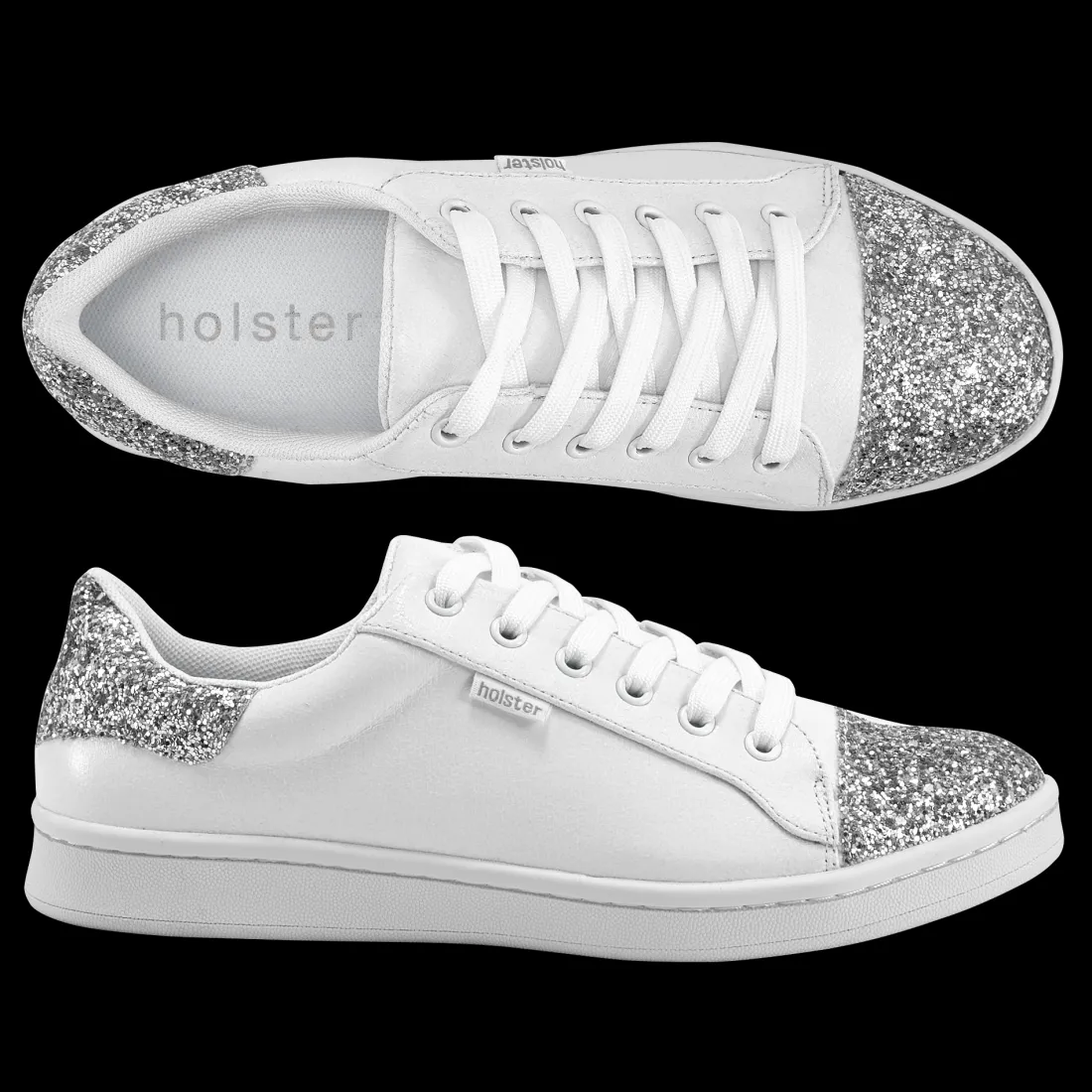 Canvas & Sneakers | Flats^holster StardustBundle- White/Leopard