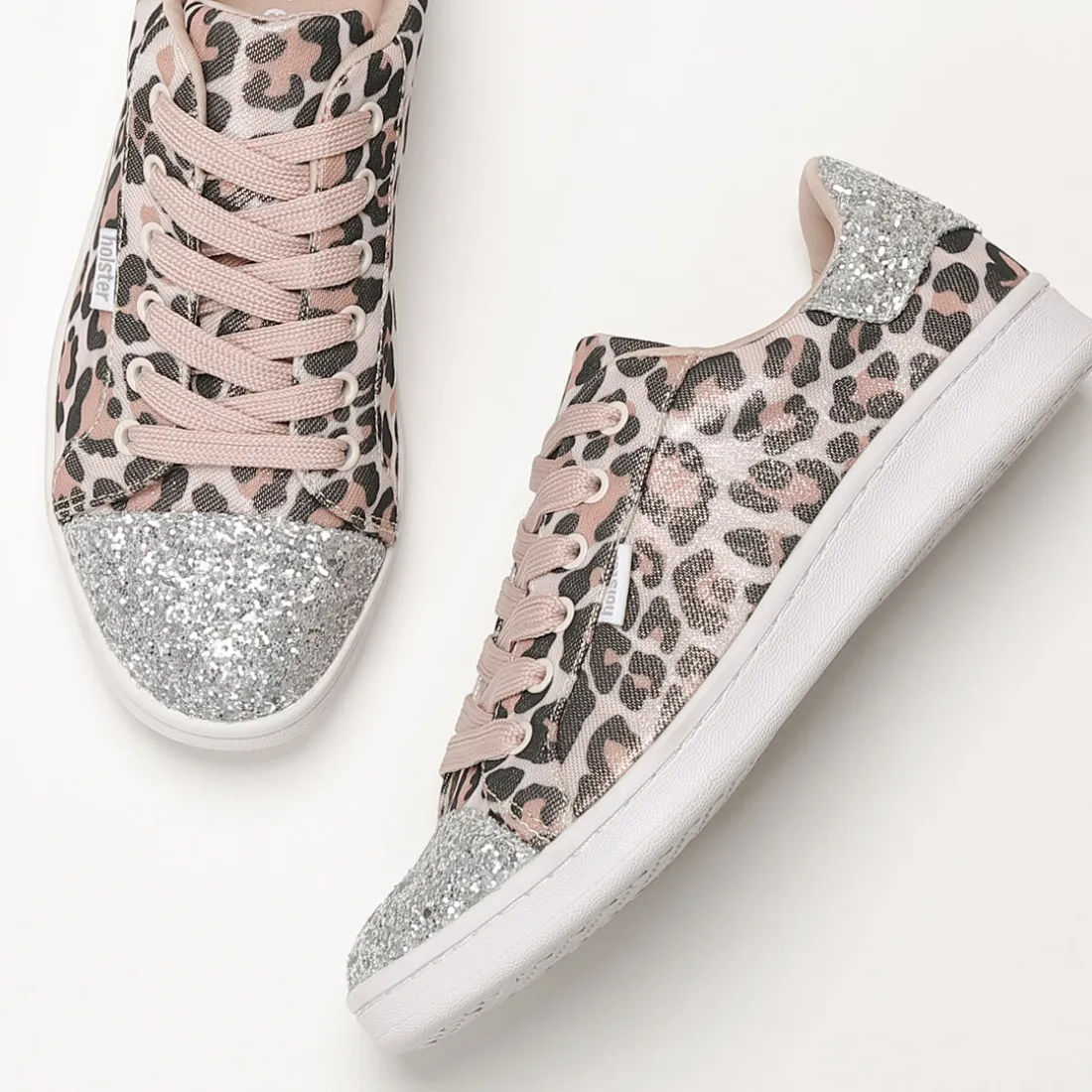 Canvas & Sneakers | Flats^holster StardustBundle- White/Leopard