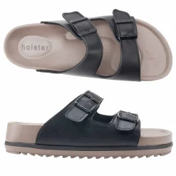 Slides | Sandals^holster StrideBundle- Black/Silver