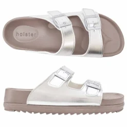 Slides | Sandals^holster StrideBundle- Silver/White