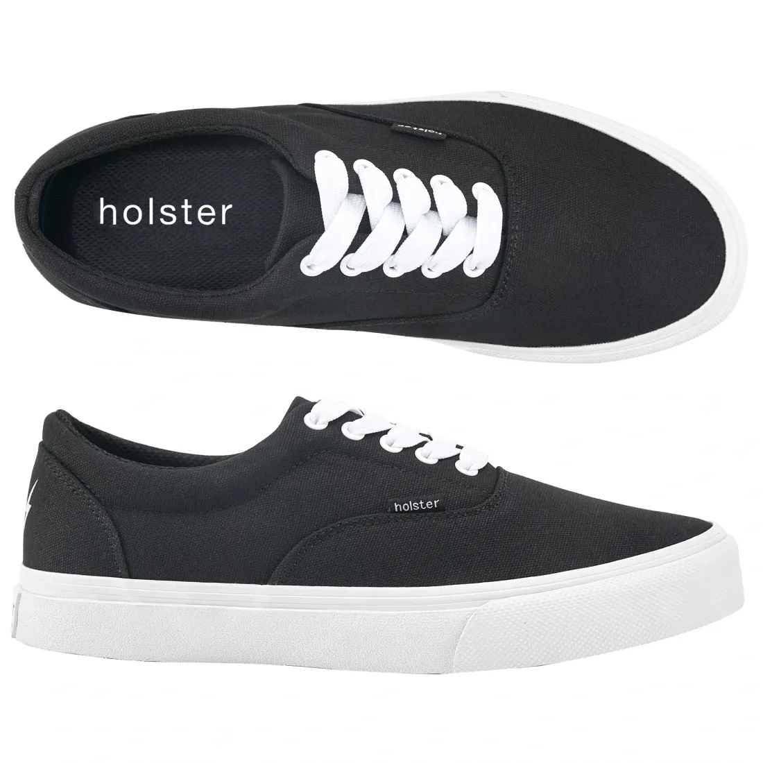 Adults | Canvas & Sneakers^holster VertSneaker- Black