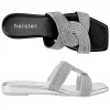 Slides | Sandals^holster ZaraLowWedgeBundle- Black/Silver