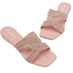 Slides | Sandals^holster ZaraLowWedge- Tan